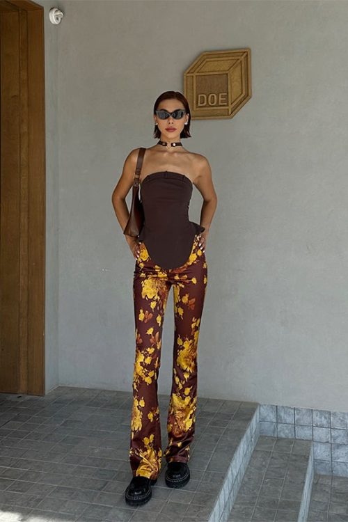 Chocolate Brown Satin Slip Skirt for Romantic Outfits for chocolate brown slip skirt