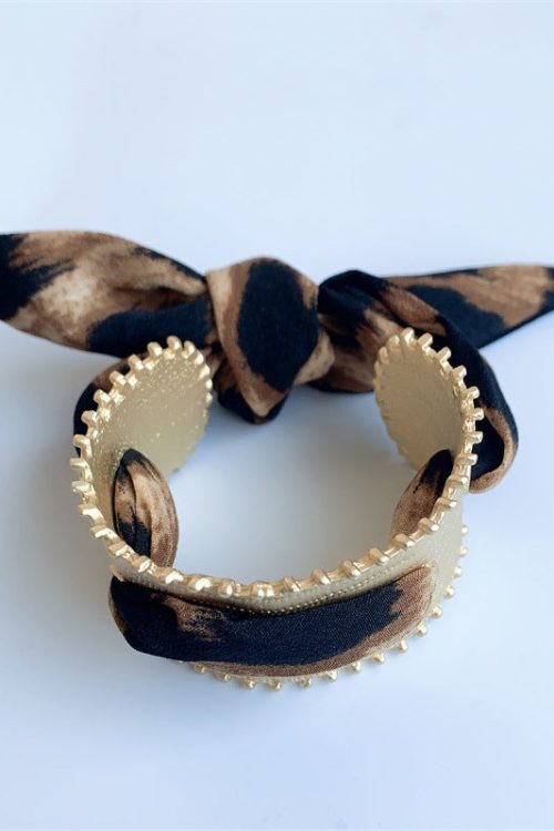 Color Scarf Matte Gold Open Bangle for Color Scarf Matte Gold Open Bangle