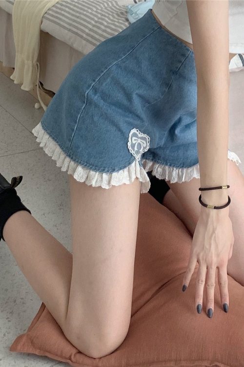 Dollette Romantic Denim Shorts for Dollette Romantic Denim Shorts