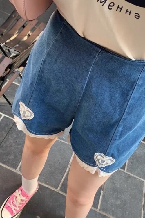 Dollette Romantic Denim Shorts for Dollette Romantic Denim Shorts