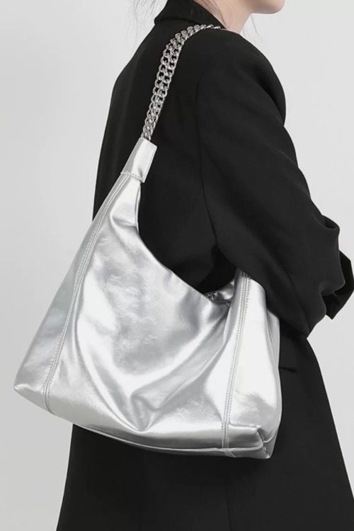 East West Shoulder Bag for Women - 90s Elongated Purse for east west bag