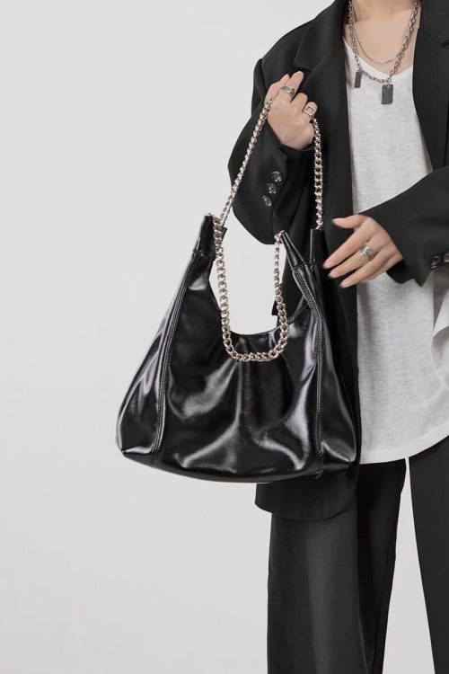 East West Shoulder Bag for Women - 90s Elongated Purse for east west bag