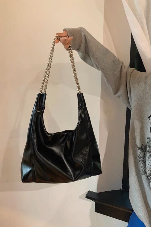 East West Shoulder Bag for Women - 90s Elongated Purse for east west bag