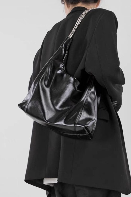 East West Shoulder Bag for Women - 90s Elongated Purse for east west bag