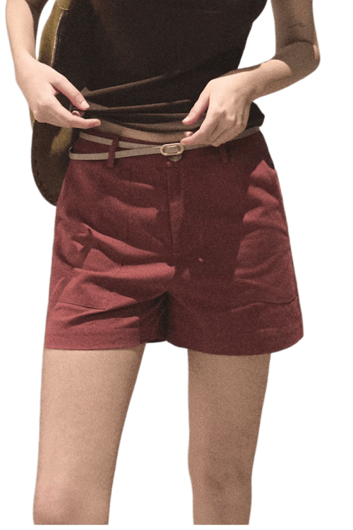 Expansion Linen-Blend Tailored Shorts for Expansion Linen-Blend Tailored Shorts
