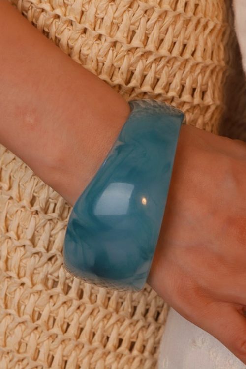 Geometric Round Acrylic Bangle for Geometric Round Acrylic Bangle