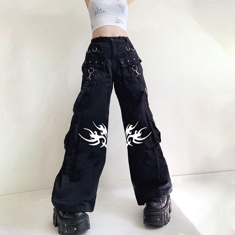Gothic Y2K Cyber Punk Cargo Pants for Gothic Y2K Cyber Punk Cargo Pants Gothic Y2K Cyber Punk Cargo Pants for Gothic Y2K Cyber Punk Cargo Pants
