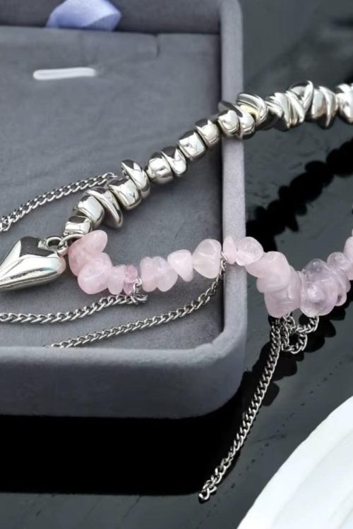 Heart Rose Quartz Necklace Outfit Ideas Necklace for Heart Rose Quartz Necklace outfit ideas