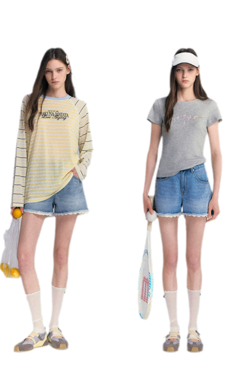 Lace Trim Denim Jorts for Lace Trim Denim Jorts