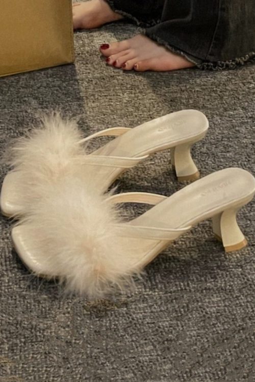 Mesh Kitten Heels for Women - Low Heel Going Out Shoes for mesh kitten heels