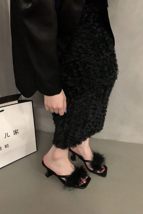 Mesh Kitten Heels for Women - Low Heel Going Out Shoes for mesh kitten heels