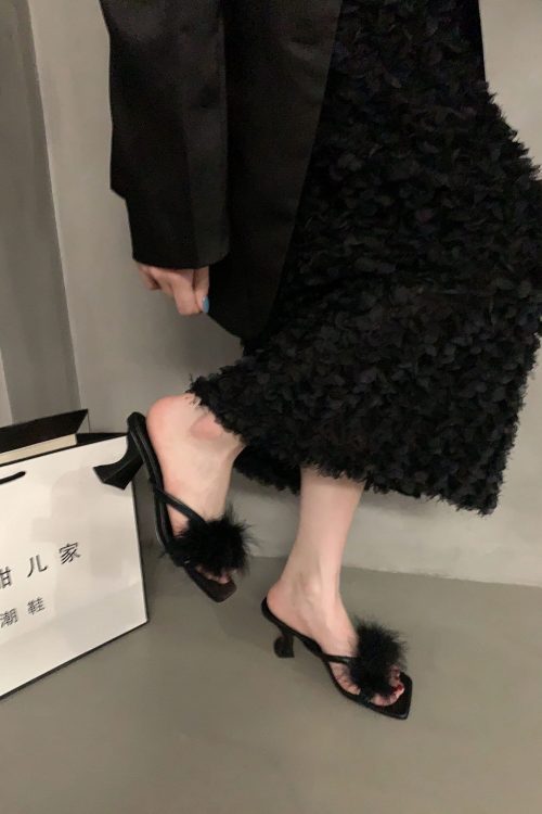 Mesh Kitten Heels for Women - Low Heel Going Out Shoes for mesh kitten heels
