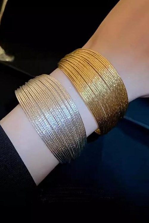 Multi Layer Open Wide Bangle for Multi Layer Open Wide Bangle