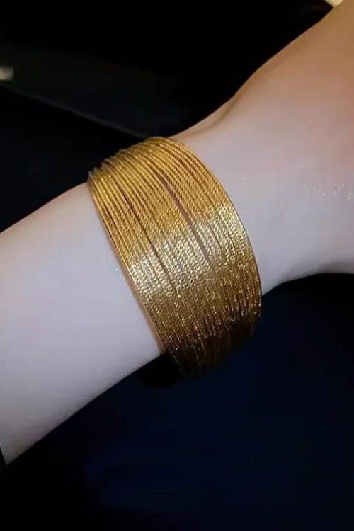 Multi Layer Open Wide Bangle for Multi Layer Open Wide Bangle