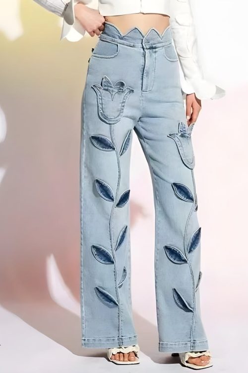 Relaxed Tulip Patch Jeans for Relaxed Tulip Patch Jeans