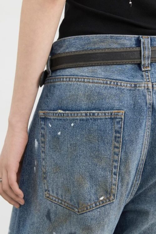 Relaxed Y2K Paint Splatter Jeans for Relaxed Y2K Paint Splatter Jeans