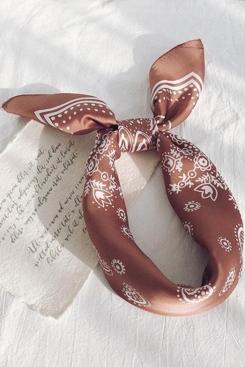 Romantic Cowgirl Satin Paisley Bandana for Romantic Cowgirl Satin Paisley Bandana