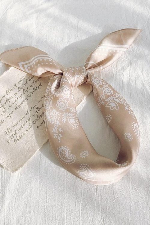 Romantic Cowgirl Satin Paisley Bandana for Romantic Cowgirl Satin Paisley Bandana