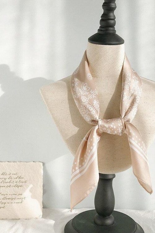 Romantic Cowgirl Satin Paisley Bandana for Romantic Cowgirl Satin Paisley Bandana