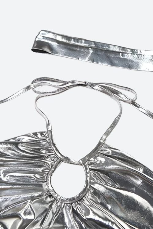 Romantic Metallic Halter Neck Top for Romantic Metallic Halter Neck Top