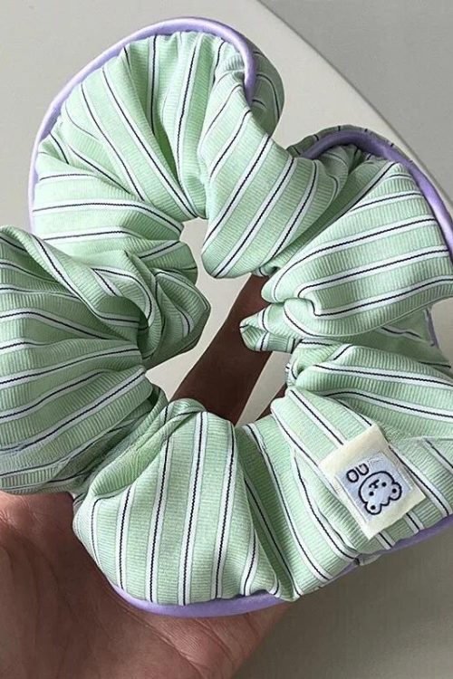 Romantic Soft Girl Striped Scrunchies for Romantic Soft Girl Striped Scrunchies
