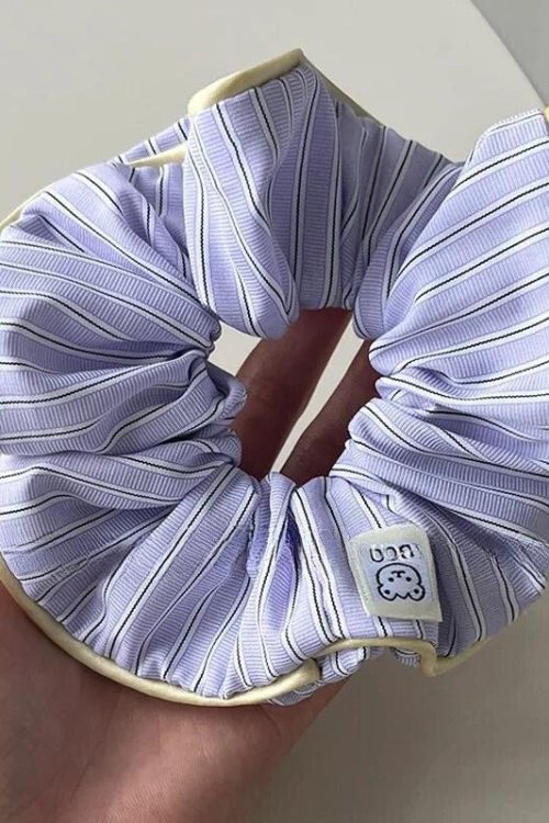 Romantic Soft Girl Striped Scrunchies for Romantic Soft Girl Striped Scrunchies
