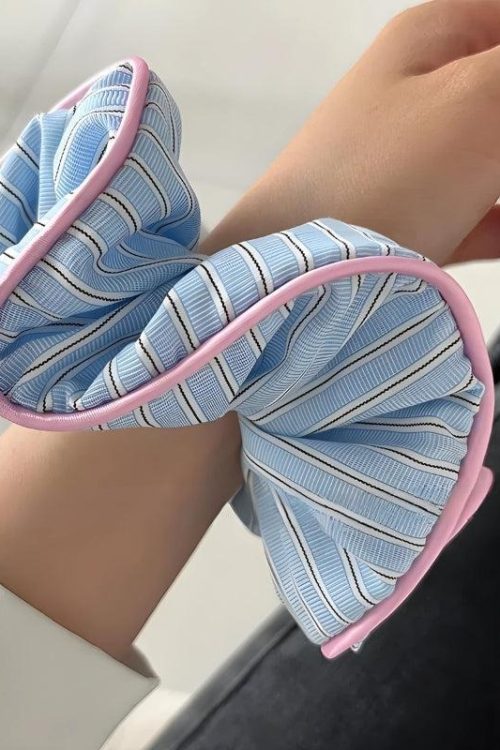 Romantic Soft Girl Striped Scrunchies for Romantic Soft Girl Striped Scrunchies