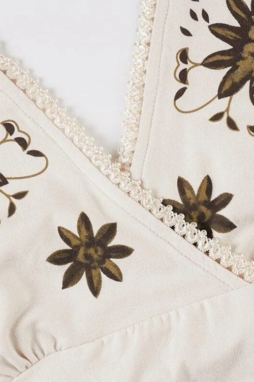 Romantic Y2K Floral Halter Top for Romantic Y2K Floral Halter Top