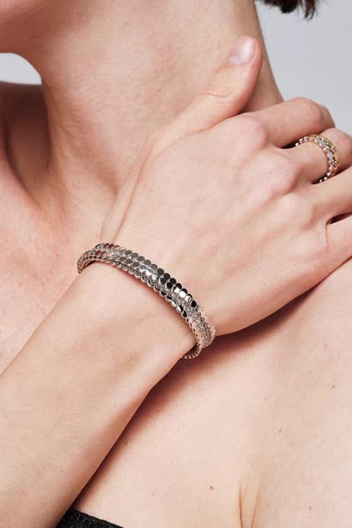 Round Bead Zircon Open Bangle for Round Bead Zircon Open Bangle