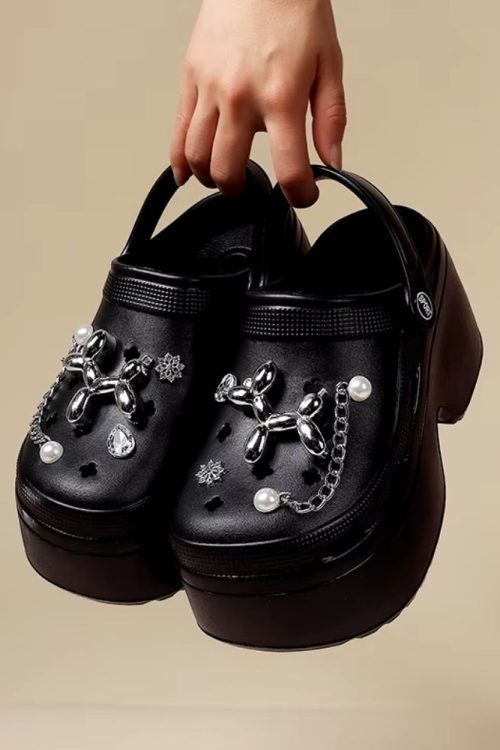 Statement Balloon Dog Platform Clog Sandals for Statement Balloon Dog Platform Clog Sandals
