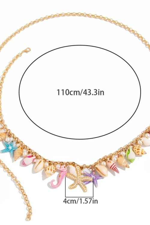 Statement Beach Charm Belly Chain & Anklet for Statement Beach Charm Belly Chain & Anklet