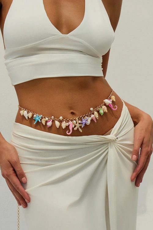 Statement Beach Charm Belly Chain & Anklet for Statement Beach Charm Belly Chain & Anklet