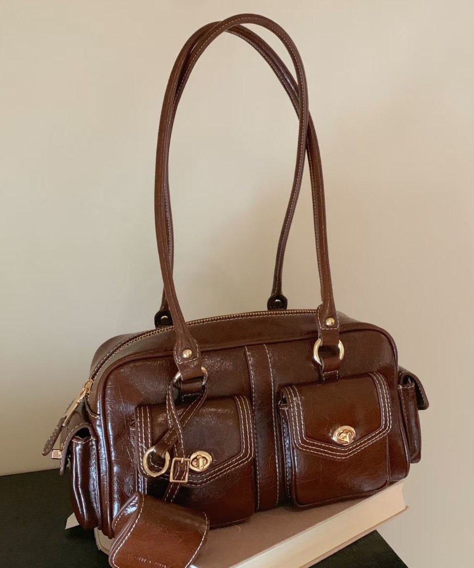 statement-beautiful-brown-pockets-faux-leather-tote-handbag-35591 Statement Beautiful Brown Pockets Faux Leather Tote Handbag for Statement Beautiful Brown Pockets Faux Leather Tote Handbag