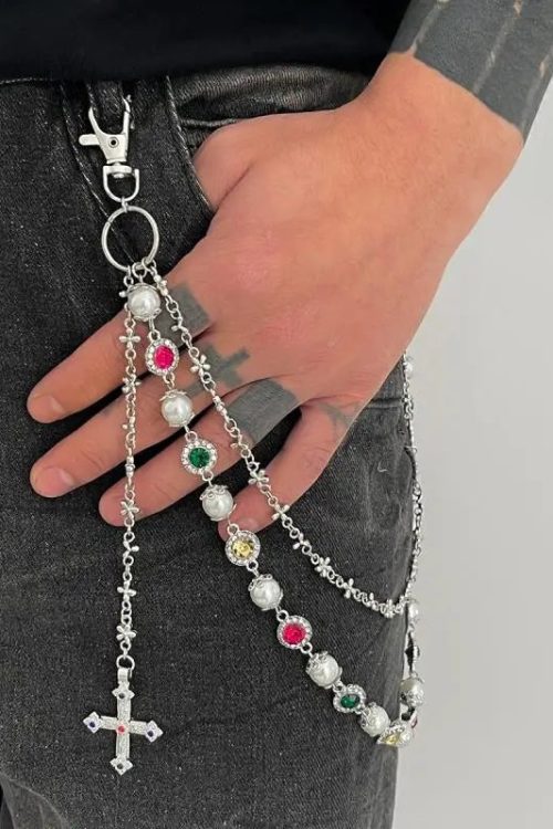 Statement Cross Charm Waist Chain for Statement Cross Charm Waist Chain