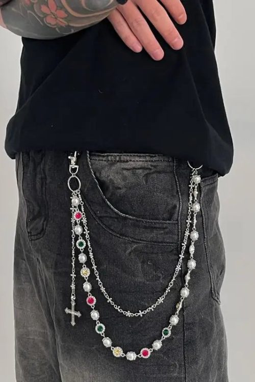 Statement Cross Charm Waist Chain for Statement Cross Charm Waist Chain