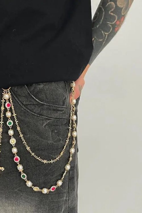 Statement Cross Charm Waist Chain for Statement Cross Charm Waist Chain