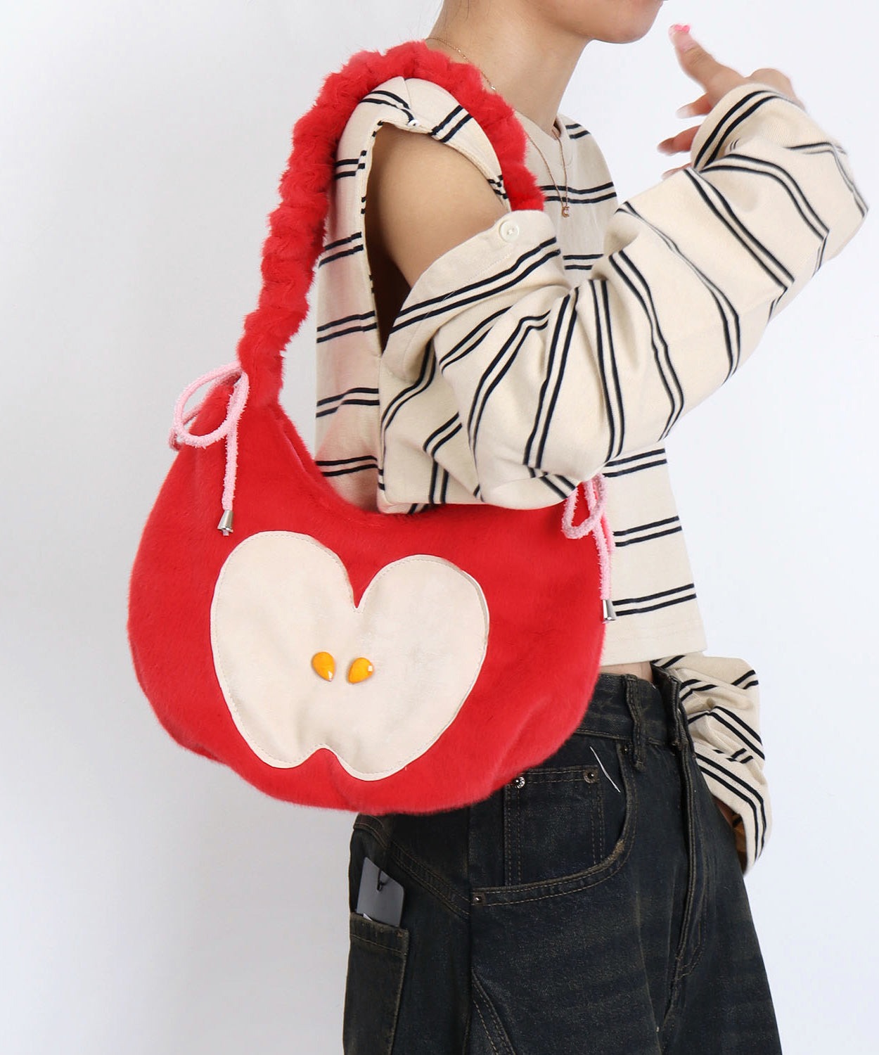 statement-cute-black-apple-patchwork-fuzzy-fur-fluffy-shoulder-bags-60d85 Statement Cute Black Apple Patchwork Fuzzy Fur Fluffy Shoulder Bags for Statement Cute Black Apple Patchwork Fuzzy Fur Fluffy Shoulder Bags