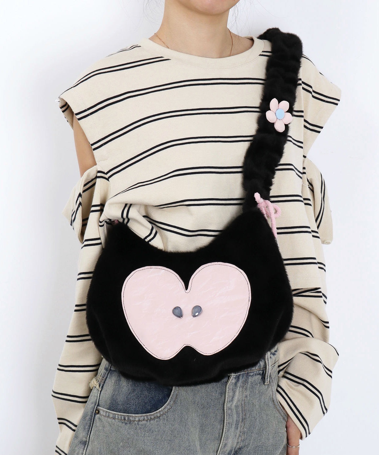 statement-cute-black-apple-patchwork-fuzzy-fur-fluffy-shoulder-bags-ca3a1 Statement Cute Black Apple Patchwork Fuzzy Fur Fluffy Shoulder Bags for Statement Cute Black Apple Patchwork Fuzzy Fur Fluffy Shoulder Bags