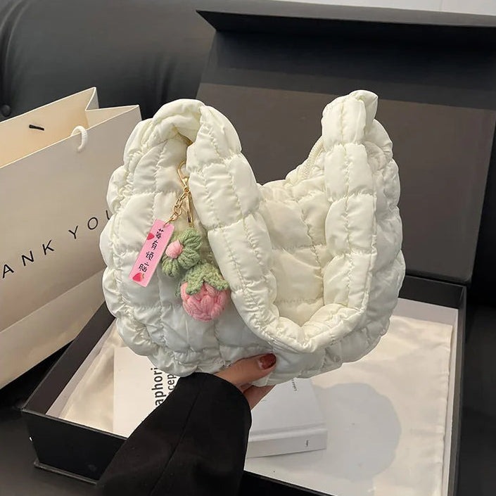 statement-floral-charm-puffer-bag-25cf3 Statement Floral Charm Puffer Bag for Statement Floral Charm Puffer Bag