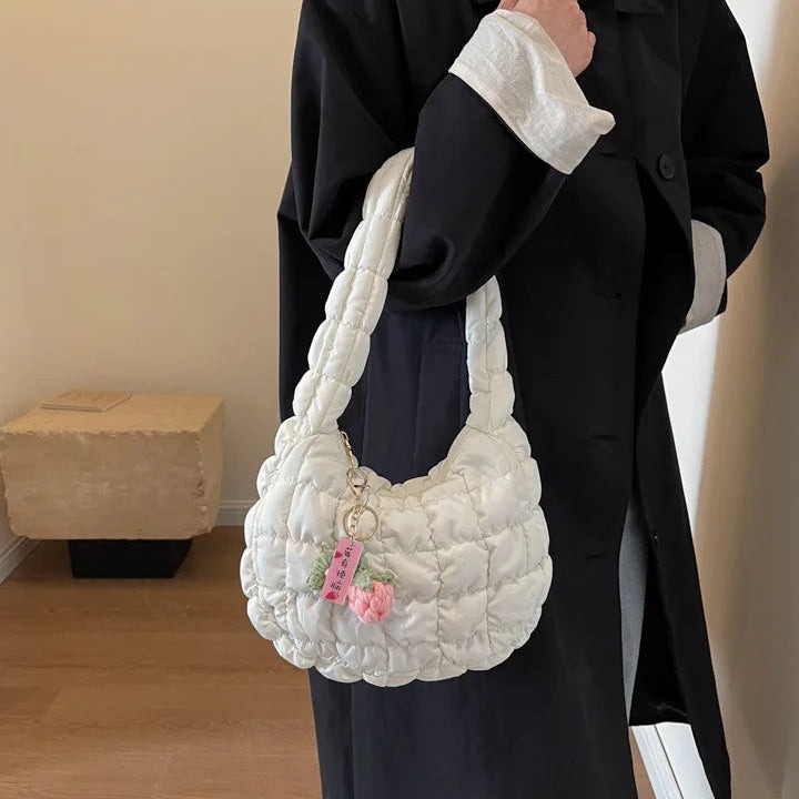 statement-floral-charm-puffer-bag-357ea Statement Floral Charm Puffer Bag for Statement Floral Charm Puffer Bag