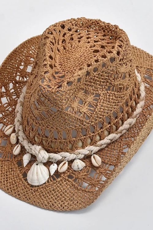 Statement Shell Straw Cowboy Swim Hat for Statement Shell Straw Cowboy Swim Hat