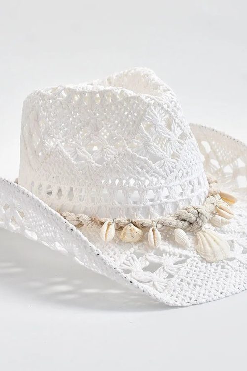Statement Shell Straw Cowboy Swim Hat for Statement Shell Straw Cowboy Swim Hat