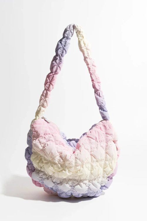Statement Soft Girl Rainbow Quilted Bag for Statement Soft Girl Rainbow Quilted Bag
