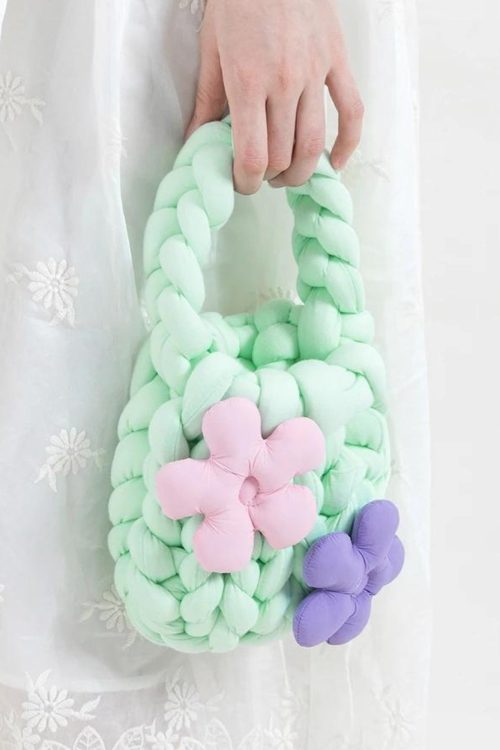 Statement Soft Girl Super Bulky Yarn Handbag for Statement Soft Girl Super Bulky Yarn Handbag