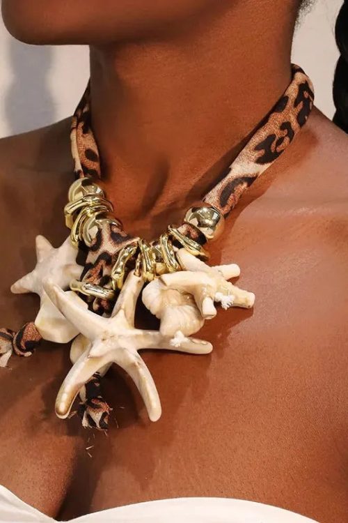 Statement Starfish Charm Necklace for Statement Starfish Charm Necklace