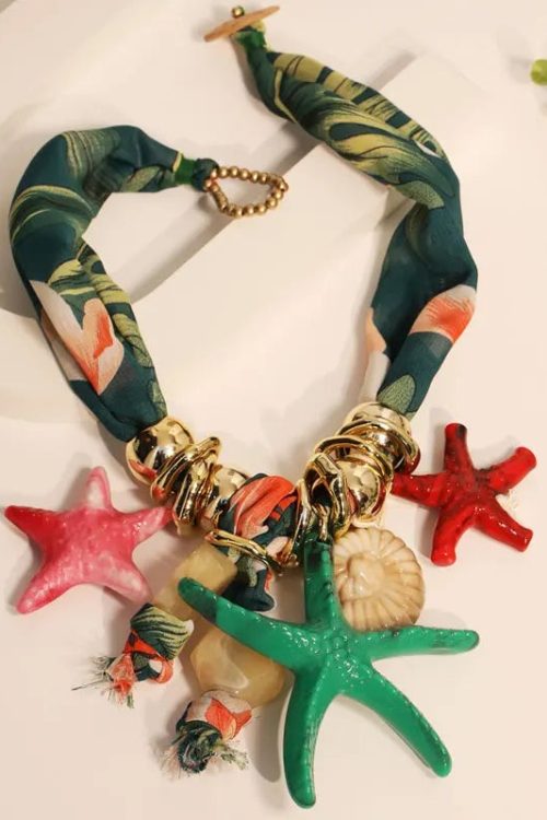 Statement Starfish Charm Necklace for Statement Starfish Charm Necklace