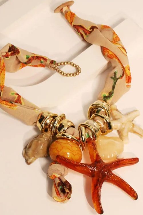 Statement Starfish Charm Necklace for Statement Starfish Charm Necklace