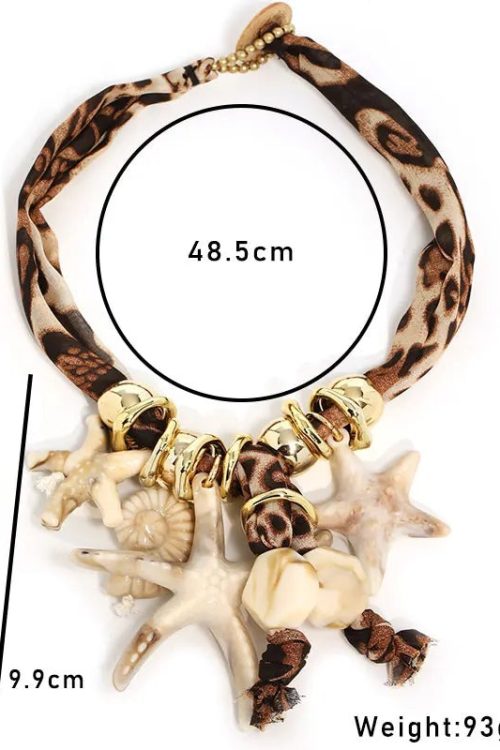 Statement Starfish Charm Necklace for Statement Starfish Charm Necklace