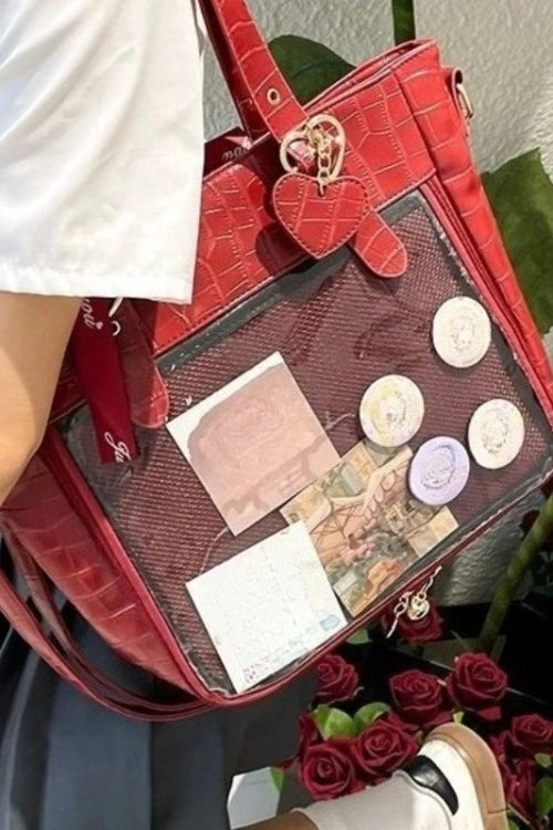Statement Streetwear Y2K Aesthetic Shoulder Handbags Vintage High Capacity Crossbody Ita Bag for Statement Streetwear Y2K Aesthetic Shoulder Handbags Vintage High Capacity Crossbody Ita Bag