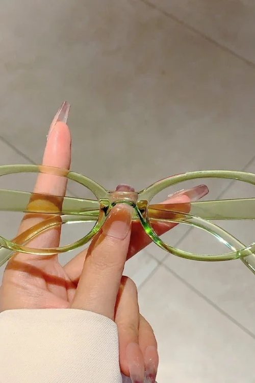 Statement Y2K Vintage Oval Frame Glasses for Statement Y2K Vintage Oval Frame Glasses